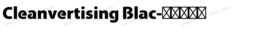 Cleanvertising Blac字体转换